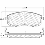 D0815A Ceramic Disc Brake Pads: Front - Infiniti, Nissan