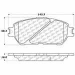 D0906 Ceramic Disc Brake Pads: Front - Lexus, Toyota, Pickup