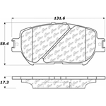 D0908 Ceramic Disc Brake Pads: Front - Lexus, Toyota
