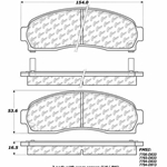 D0913 Ceramic Disc Brake Pads: Front - Chevrolet SUV, Pontiac SUV, Saturn SUV