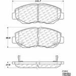 D0914 Ceramic Disc Brake Pads: Front - Honda SUV