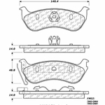 D0981 Ceramic Disc Brake Pads: Rear - Jeep SUV