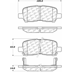 D0999 Ceramic Disc Brake Pads: Rear - Buick, Pontiac