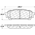 D1004 Ceramic Disc Brake Pads: Rear - Subaru, SUV, Saab