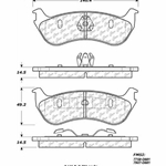 D0881A Ceramic Disc Brake Pads: Rear - Ford SUV, Mercury SUV