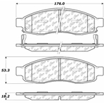 D1015 Ceramic Disc Brake Pads: Front - Infiniti SUV, Nissan SUV