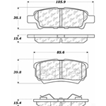 D1037 Ceramic Disc Brake Pads: Rear - Chrysler, Dodge, Jeep SUV, Mitsubishi