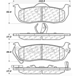 D1041 Ceramic Disc Brake Pads: Rear - Infiniti SUV, Nissan SUV