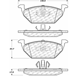 D1055 Ceramic Disc Brake Pads: Rear - Ford SUV, Mazda SUV, Mercury SUV