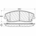 D1056 Ceramic Disc Brake Pads: Front - Chrysler, Dodge