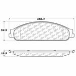 D1070 Ceramic Disc Brake Pads: Front - Ford, SUV, Mercury