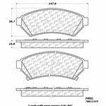 D1075 Ceramic Disc Brake Pads: Front - Buick, SUV, Chevrolet SUV, Pontiac, SUV, Saturn SUV