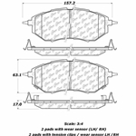 D1078 Ceramic Disc Brake Pads: Front - Subaru, SUV