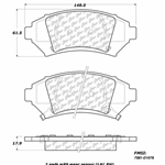 D1080 Ceramic Disc Brake Pads: Front - Jeep SUV