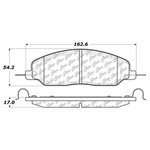 D1081 Ceramic Disc Brake Pads: Front - Ford
