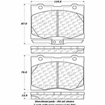 D1091 Ceramic Disc Brake Pads: Front - Acura
