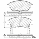 D0621A Ceramic Disc Brake Pads: Front - Acura, Honda