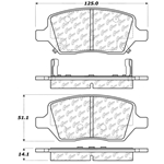 D1093 Ceramic Disc Brake Pads: Rear - Buick SUV, Chevrolet SUV, Pontiac SUV, Saturn SUV