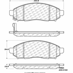 D1094 Ceramic Disc Brake Pads: Front - Nissan SUV