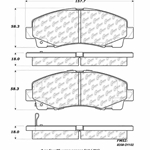 D1102 Ceramic Disc Brake Pads: Front - Honda SUV