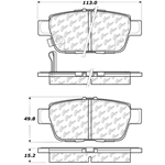 D1103 Ceramic Disc Brake Pads: Rear - Honda SUV