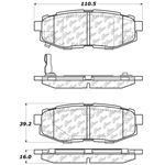 D1124 Ceramic Disc Brake Pads: Rear - Subaru SUV