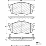 D1156 Ceramic Disc Brake Pads: Front - Hyundai, Kia