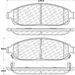D1181 Ceramic Disc Brake Pads: Front - Jeep SUV