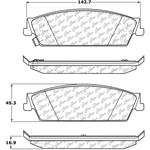 D1194 Ceramic Disc Brake Pads: Front - GMC Pickup, SUV