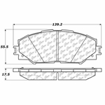 D1210 Ceramic Disc Brake Pads: Front - Pontiac, Scion, Toyota