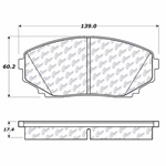 D1258 Ceramic Disc Brake Pads: Front - Ford SUV, Lincoln, SUV, Mazda SUV