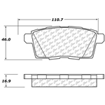 D1259 Ceramic Disc Brake Pads: Rear - Ford SUV, Lincoln, SUV, Mazda SUV