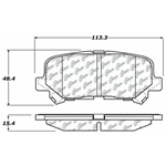 D1281 Ceramic Disc Brake Pads: Rear - Acura SUV, Honda SUV
