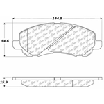 D1285 Ceramic Disc Brake Pads: Front - Chrysler