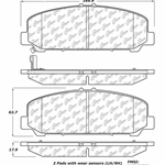 D1286 Ceramic Disc Brake Pads: Front - Infiniti SUV, Nissan SUV