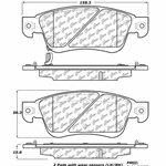 D1287 Ceramic Disc Brake Pads: Front - Infiniti