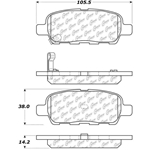 D1288 Ceramic Disc Brake Pads: Rear - Infiniti, Nissan