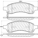 D1169A Ceramic Disc Brake Pads: Front - Buick SUV, Chevrolet SUV, GMC SUV, Saab SUV