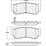 D1297 Ceramic Disc Brake Pads: Rear - Hyundai SUV