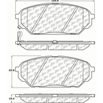 D1301 Ceramic Disc Brake Pads: Front - Hyundai SUV