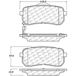 D1302 Ceramic Disc Brake Pads: Rear - Hyundai SUV