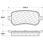 D1326 Ceramic Disc Brake Pads: Rear - Chrysler Van, Dodge Van