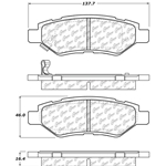 D1337 Ceramic Disc Brake Pads: Rear - Cadillac, Chevrolet