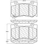 D1346 Ceramic Disc Brake Pads: Front - Infiniti, Nissan