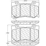 D1347 Ceramic Disc Brake Pads: Rear - Infiniti, Nissan