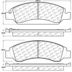 D1363 Ceramic Disc Brake Pads: Front - Cadillac SUV, Chevrolet Pickup, SUV, Van, GMC Pickup, SUV, Van