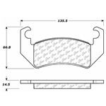 D0038 Semi-Met Disc Brake Pads: Front - Buick, Chevrolet, Pontiac