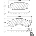 D0092 Semi-Met Disc Brake Pads: Front - AMC, International, Jeep SUV