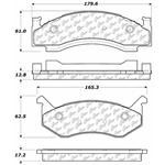 D0123 Semi-Met Disc Brake Pads: Front - Chrysler, Dodge, Pickup, Van, Plymouth, Pickup