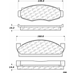 D0091 Semi-Met Disc Brake Pads: Front - AMC, Ford, Pickup, Jeep SUV, Lincoln, Mercury